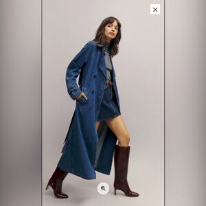 Reformation Hayes Denim Trench Coat